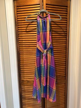 ann taylor plaid halter dress Ann Taylor | Dresses | Ann Taylor Multicolor Plaid Halter Dress